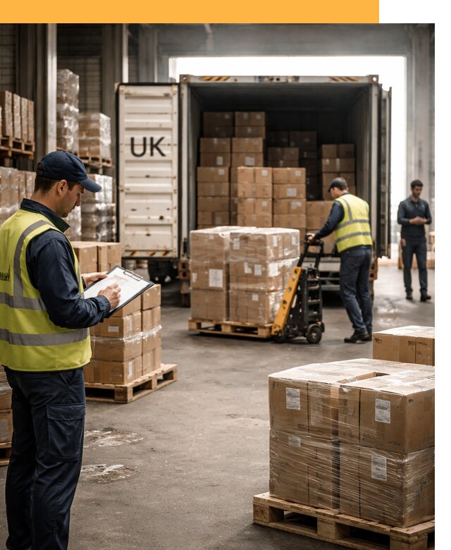 Доставка грузов из Великобритании с таможенным оформлением от 12885