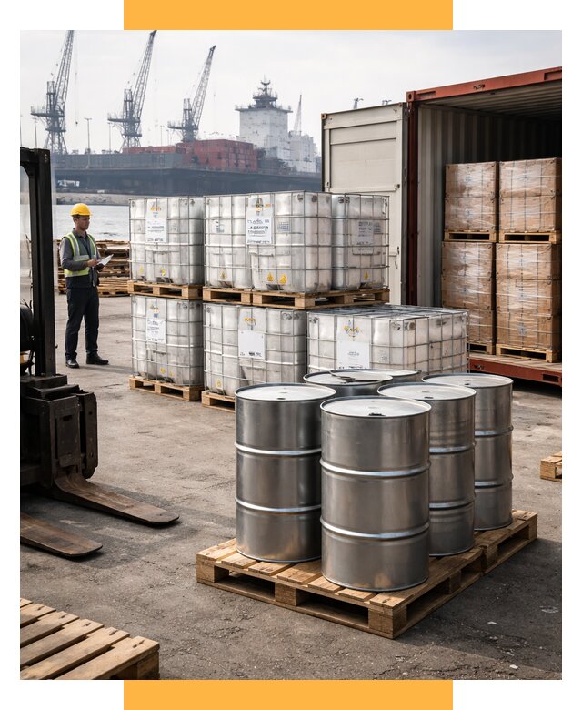 Доставка химического сырья из Индии от 257700 р. | СетСервис-Кмв