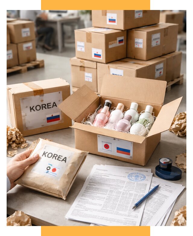 Доставка косметики из Кореи от 8762 р. под ключ | СетСервис-Кмв