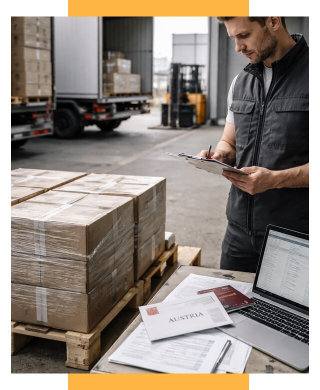 Доставка в Австрию от 67002 р. Логистика и экспорт СетСервис-Кмв