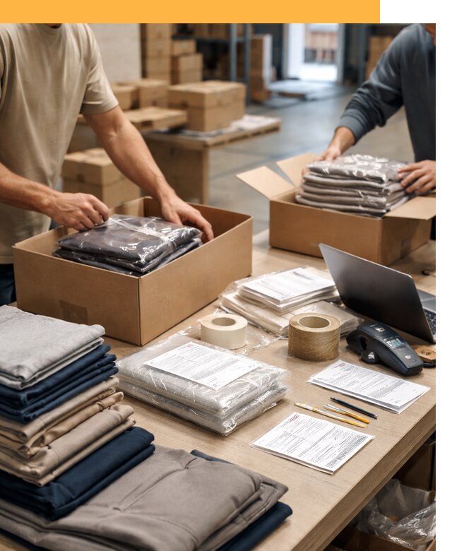 Перевозка одежды по миру от 7731 руб. с таможенным оформлением